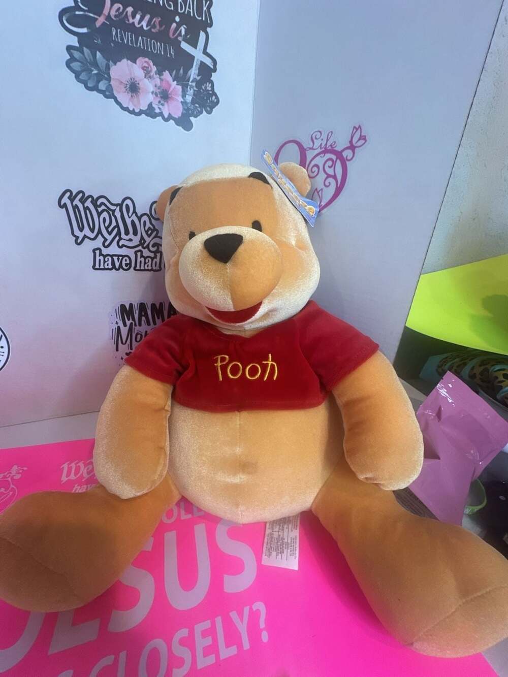Disney Winnie the Pooh Plush Stuffed Animal with Red Shirt